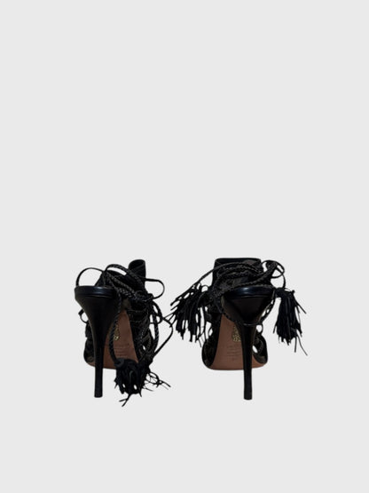 Sandales Aquazzura noires T.38