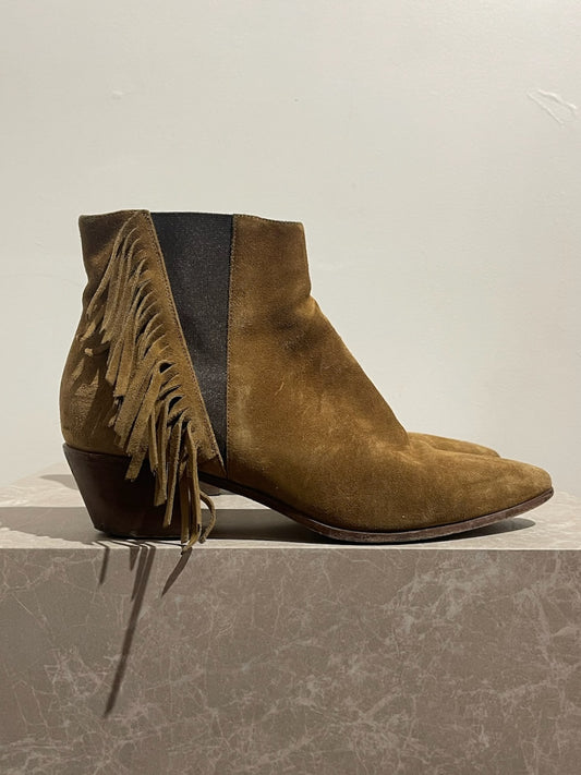 Bottines Saint Laurent camels T.39