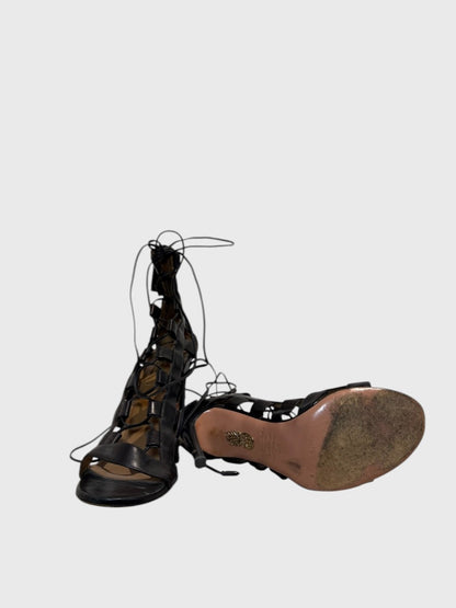 Sandales Aquazzura noires T.38