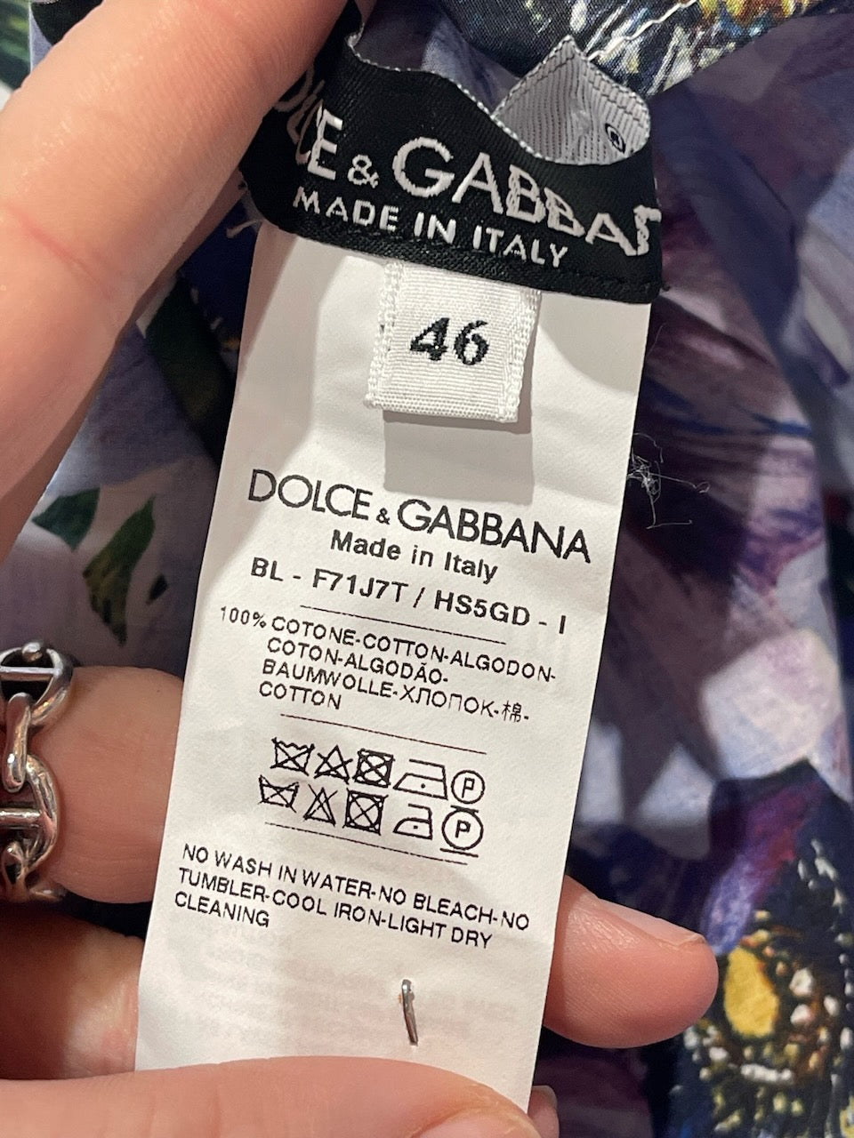 Blouse Dolce & Gabbana violette T.42