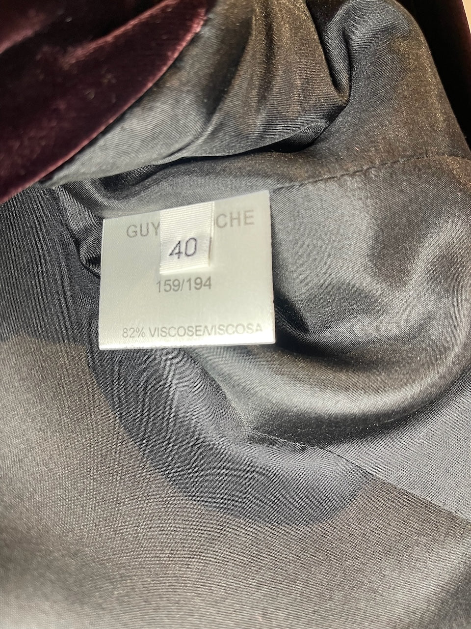 Veste Guy Laroche bordeaux T.40