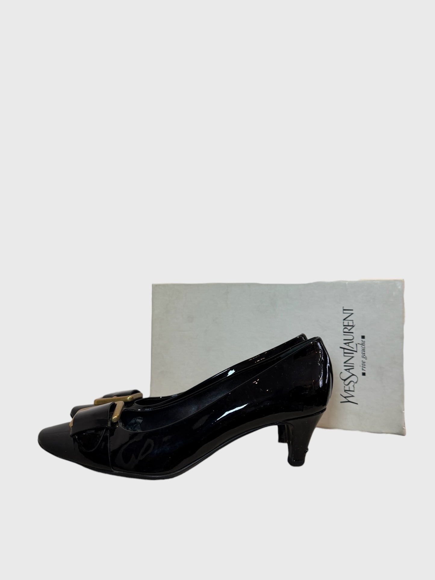 Escarpins Yves Saint Laurent noirs T.38,5