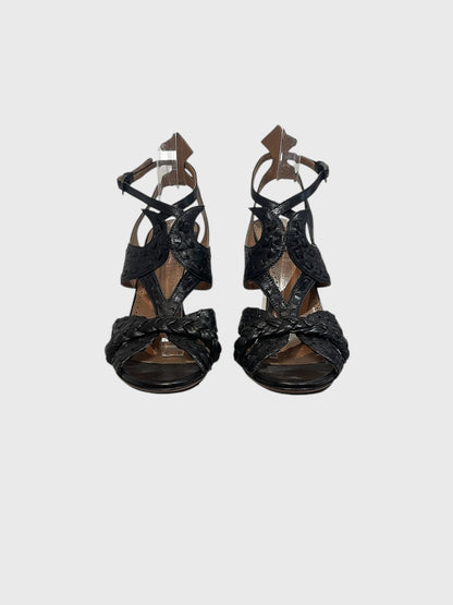 Sandales Alaia noires T.37,5