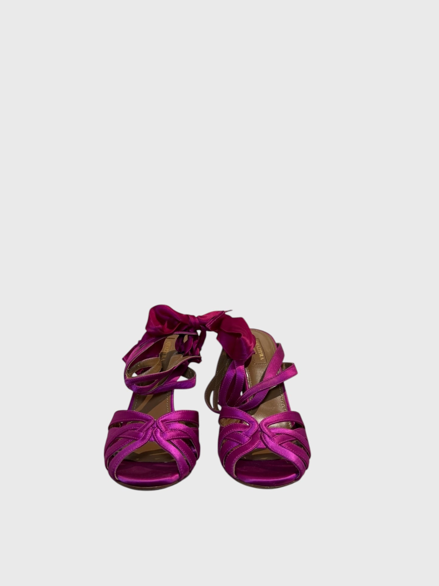 Sandales Aquazzura rose T.38