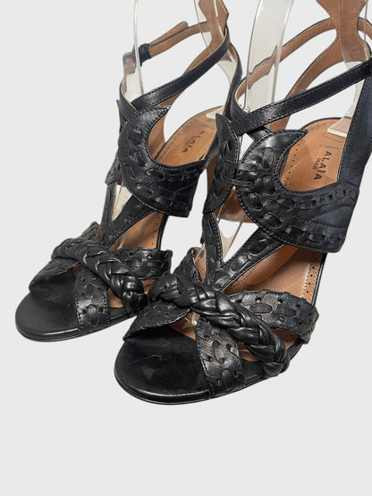 Sandales Alaia noires T.37,5