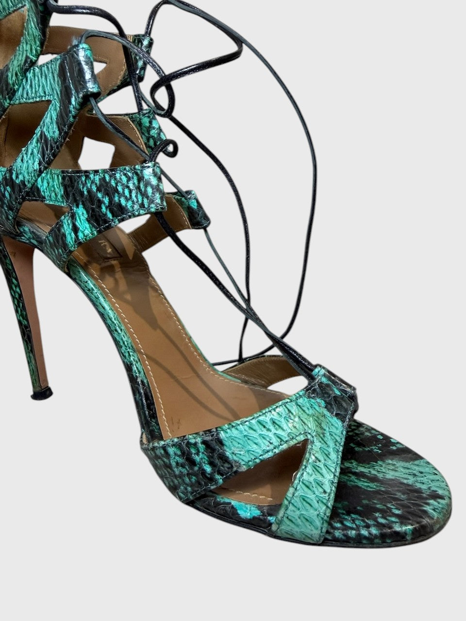 Sandales Aquazzura vertes T.38