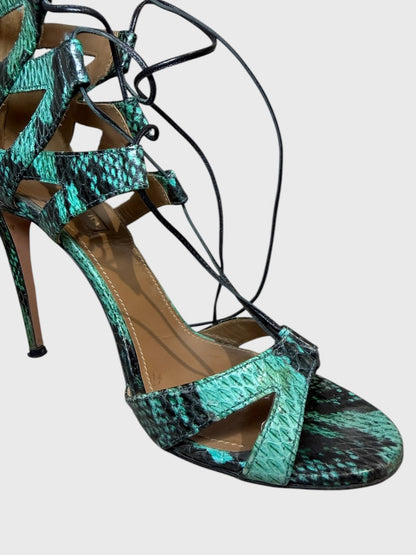 Sandales Aquazzura vertes T.38