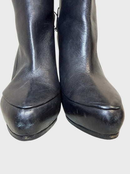 Bottines Aquazzura noires T.38,5