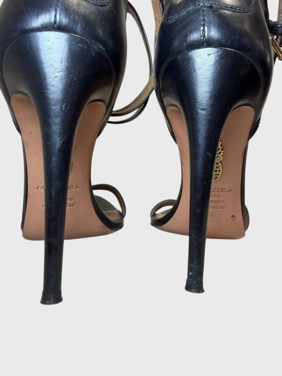 Sandales Aquazzura noires T.38