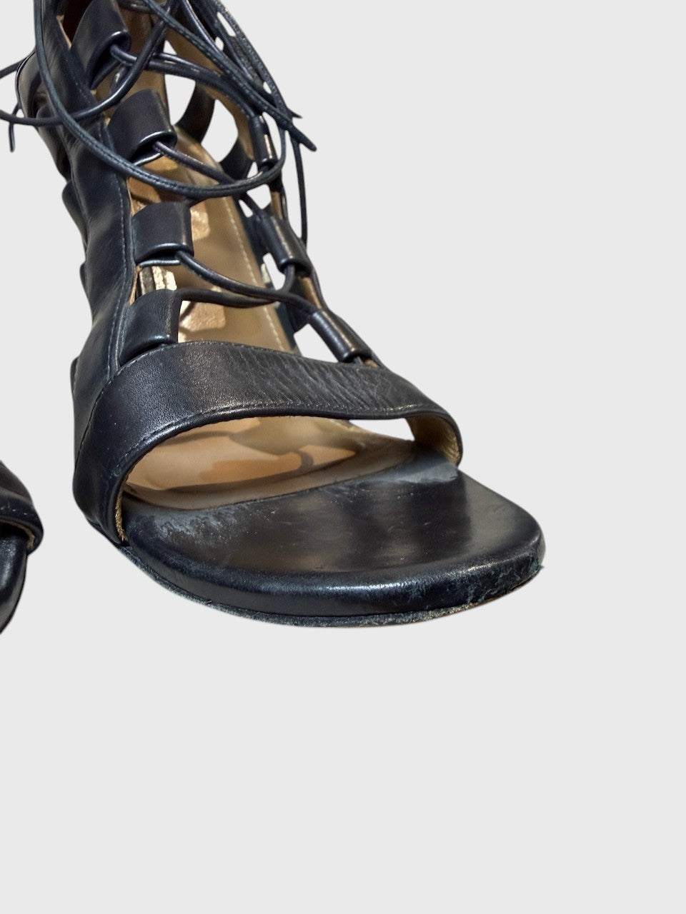 Sandales Aquazzura noires T.38