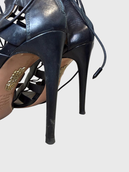 Sandales Aquazzura noires T.38