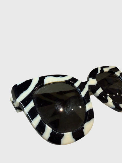 Lunettes de soleil Gucci zèbre