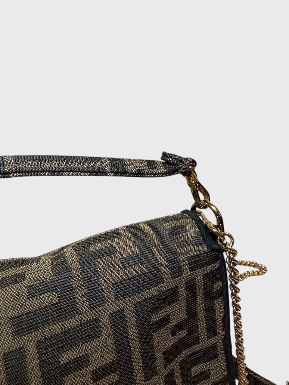 Sac Fendi Baguette FF marron