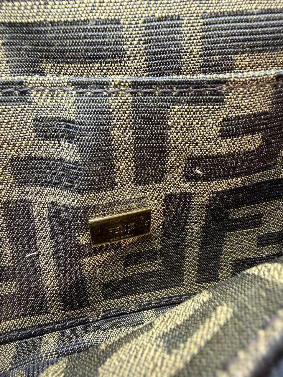 Sac Fendi Baguette FF marron