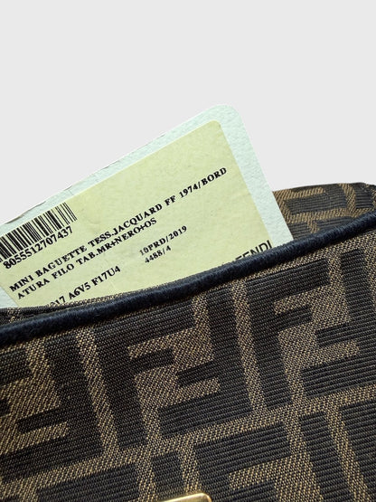 Sac Fendi Baguette FF marron