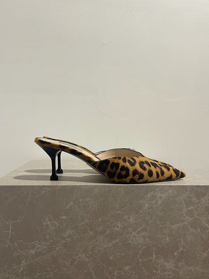 Mules Prada léopard T.40,5