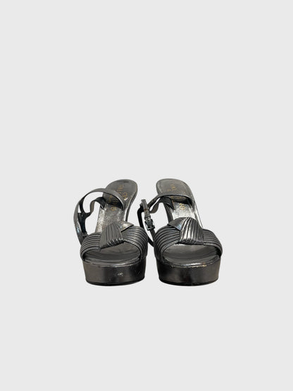 Sandales Valentino argentées T.37