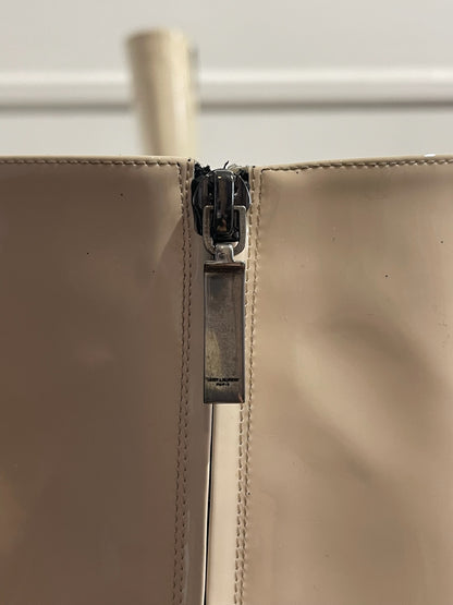 Bottes cuissardes Saint Laurent écru T.40