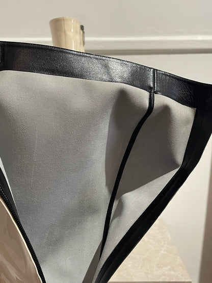 Bottes cuissardes Saint Laurent écru T.40