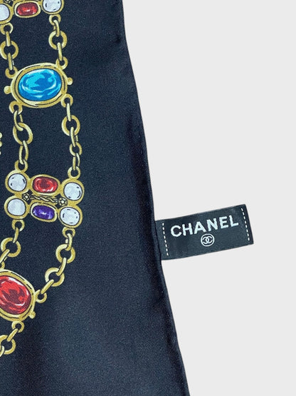 Foulard Chanel noir