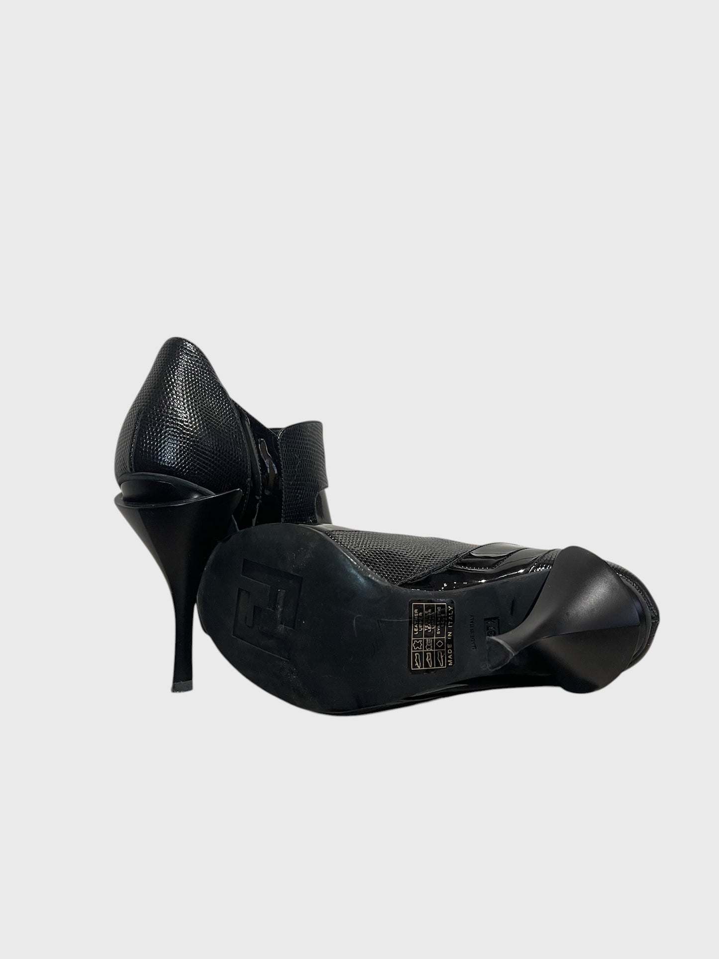 Bottines Fendi noires T.37