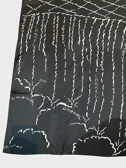 Foulard Chanel noir