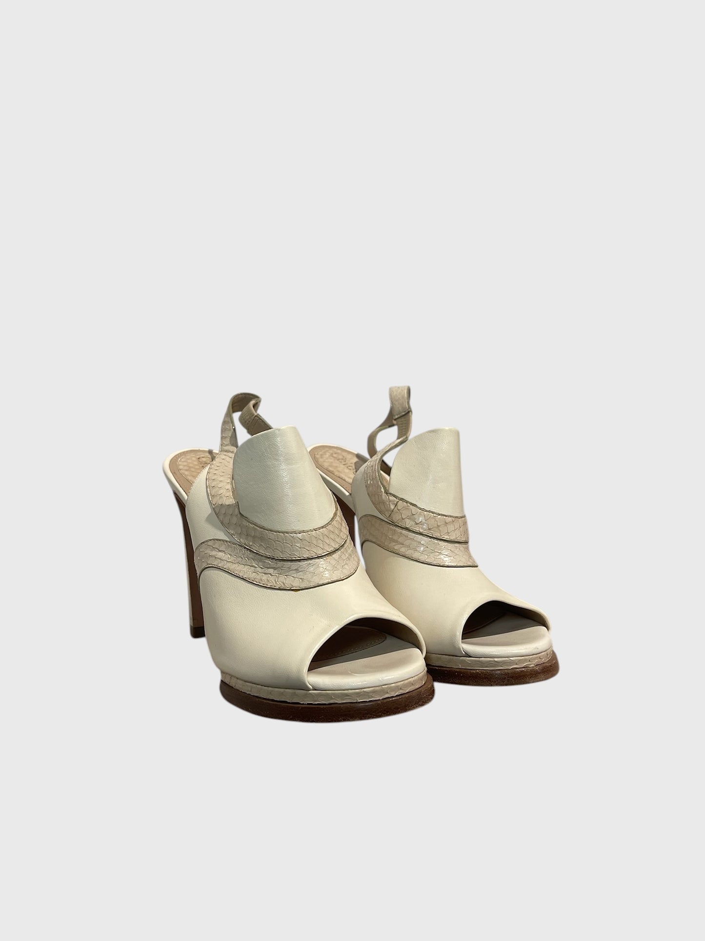 Sandales Chloé beiges T.36,5