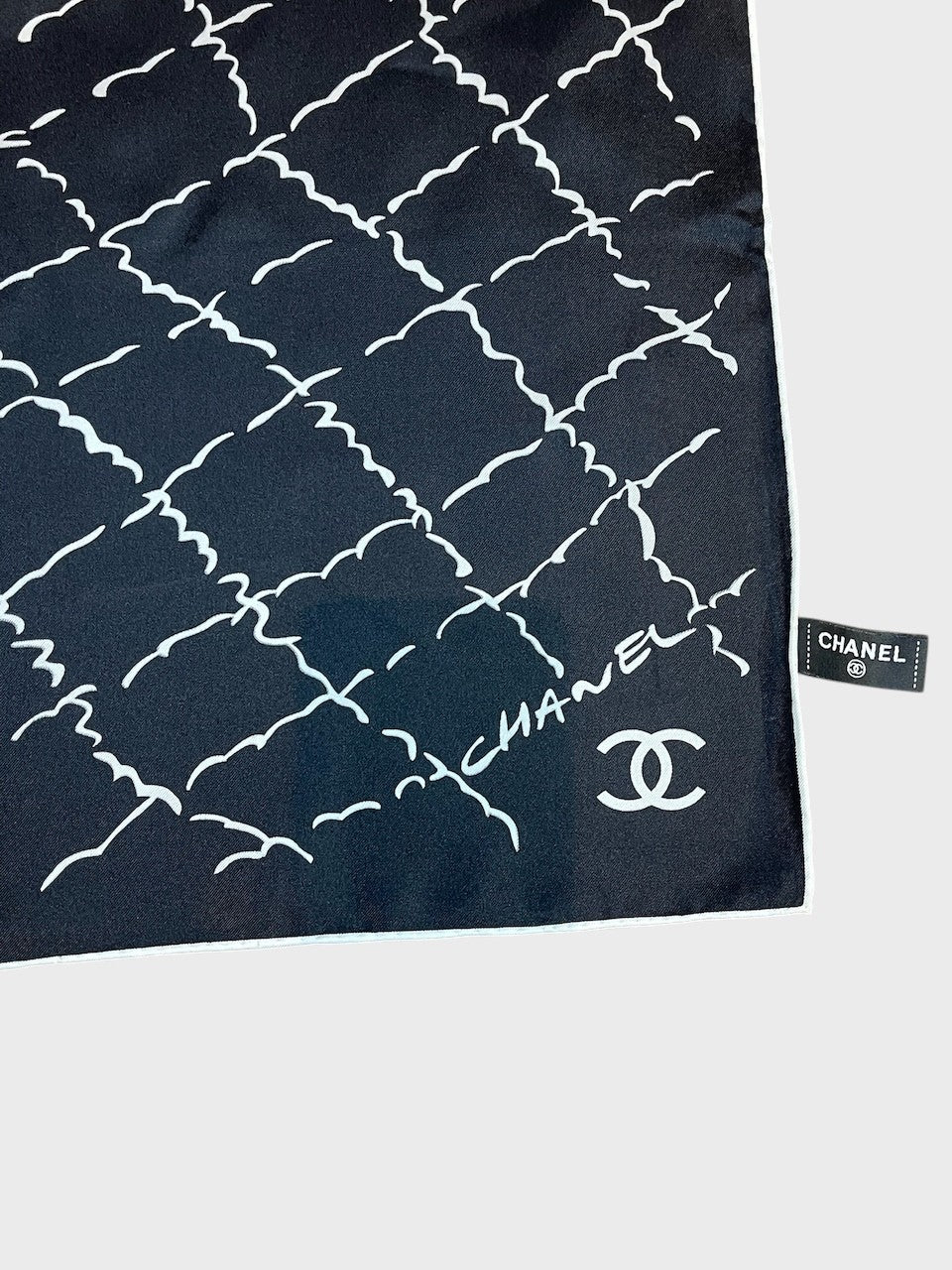 Foulard Chanel noir