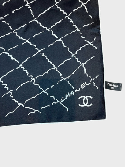 Foulard Chanel noir