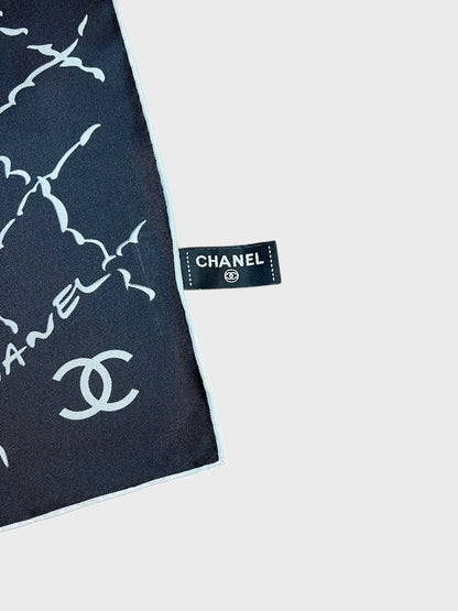 Foulard Chanel noir