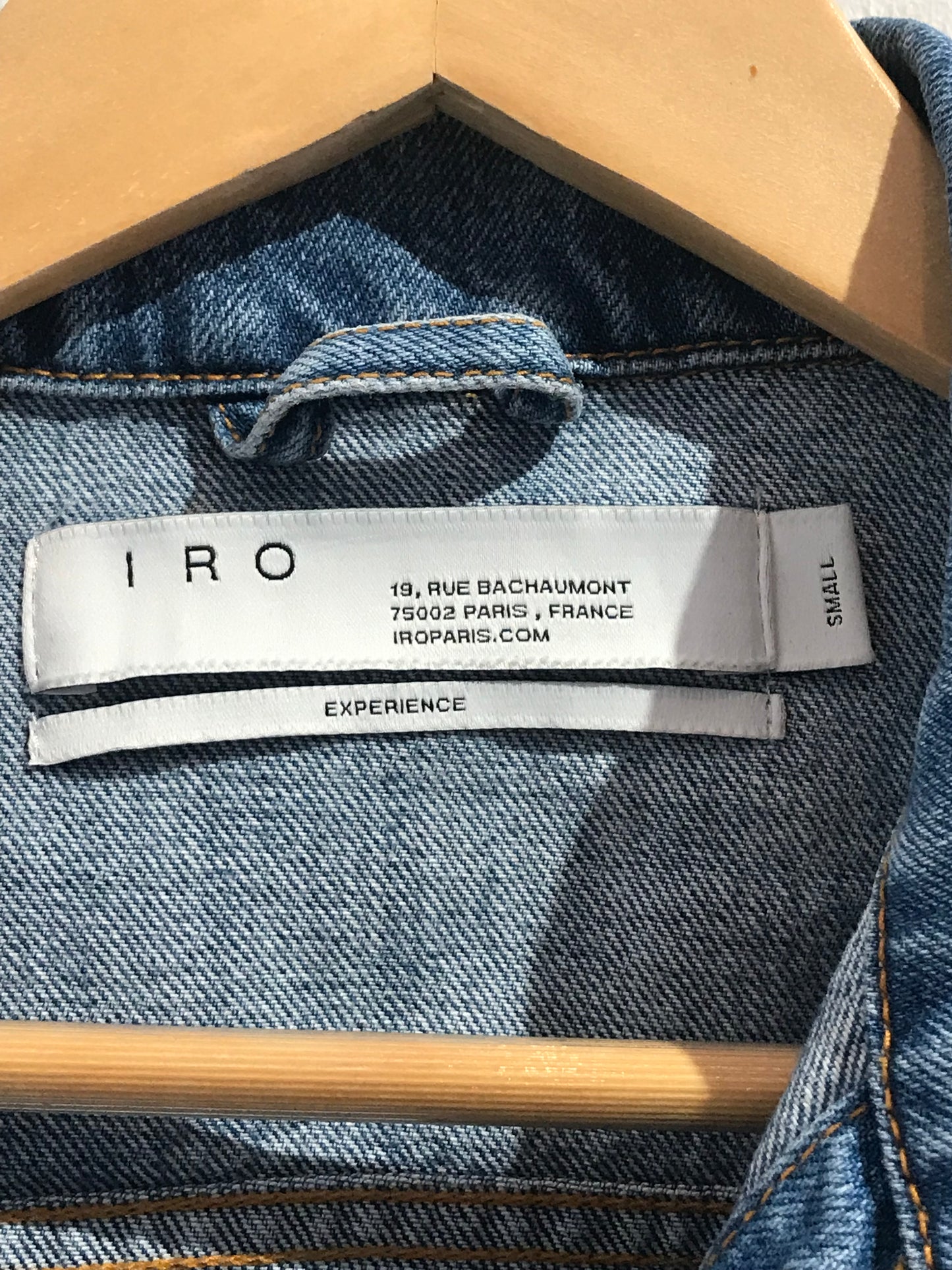 Veste Iro en jeans bleu T.S