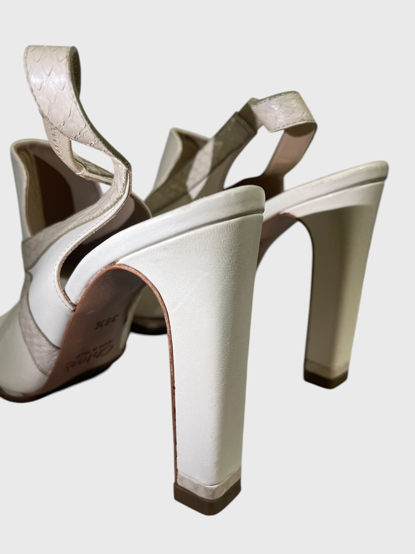 Sandales Chloé beiges T.36,5