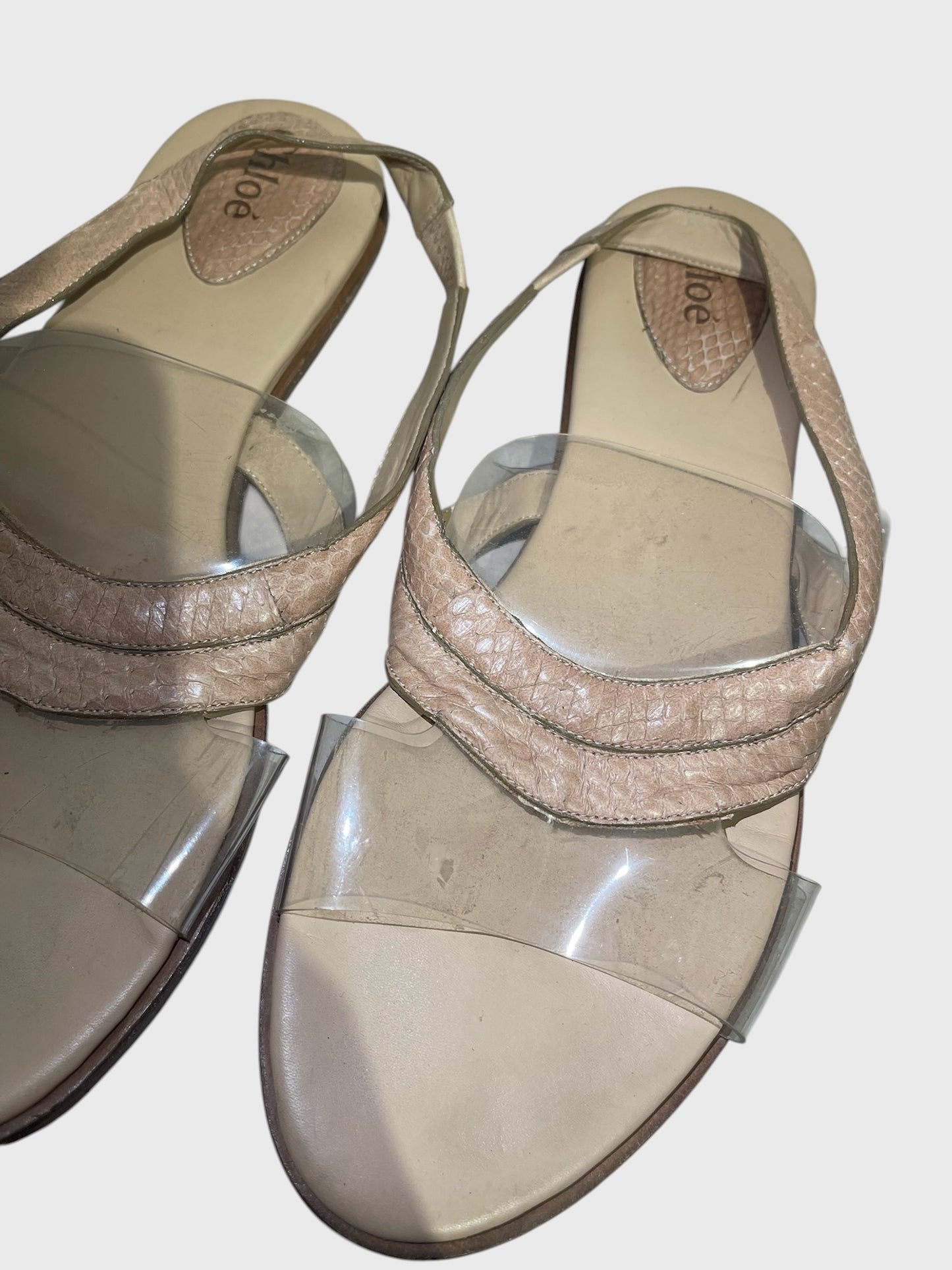 Sandales Chloé beiges T.37,5