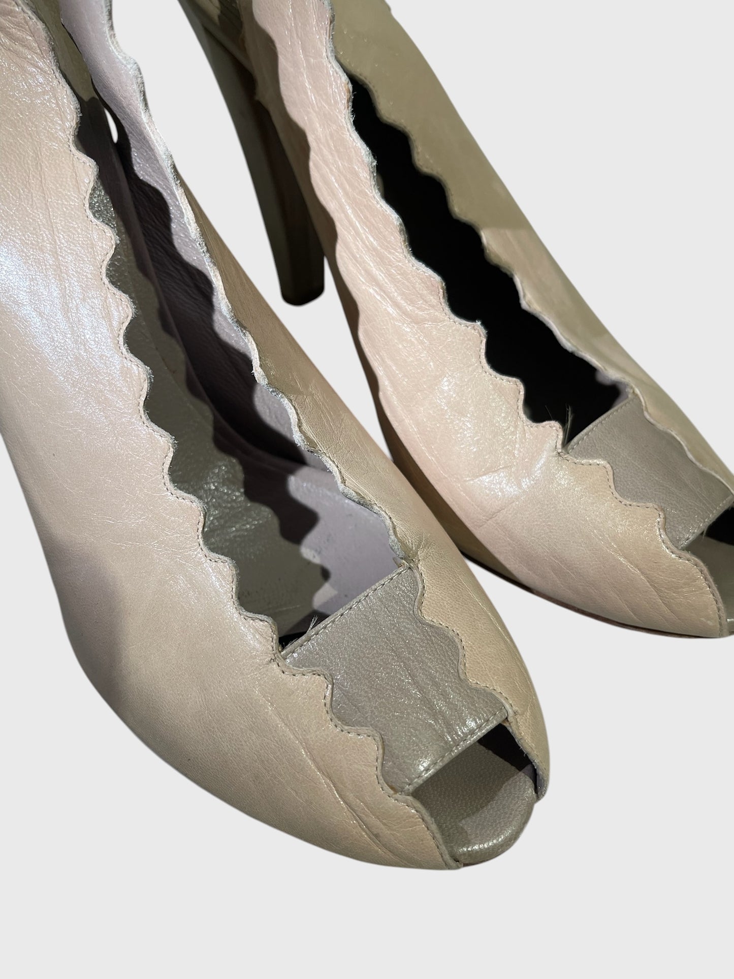 Escarpins Chloé beiges T.36,5