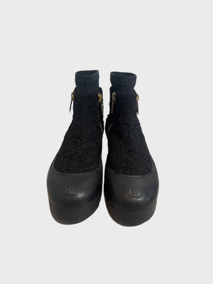 Bottines Chanel noires T.41