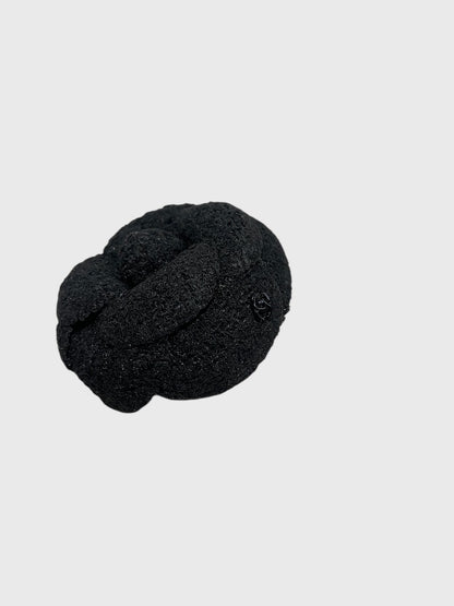 Broche Chanel Camélia noire