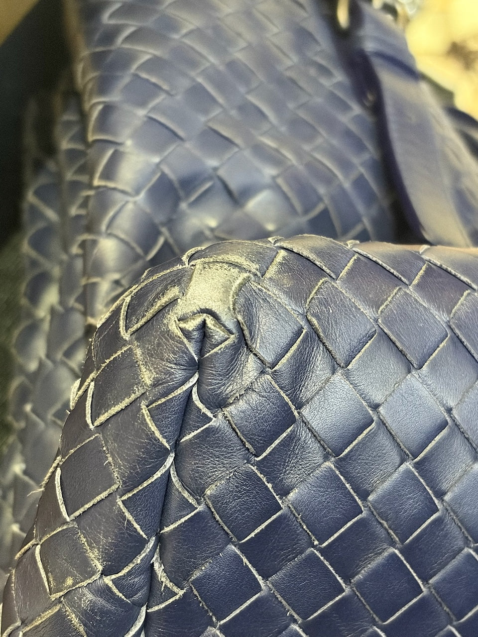 Sac Bottega Veneta Roma bleu marine