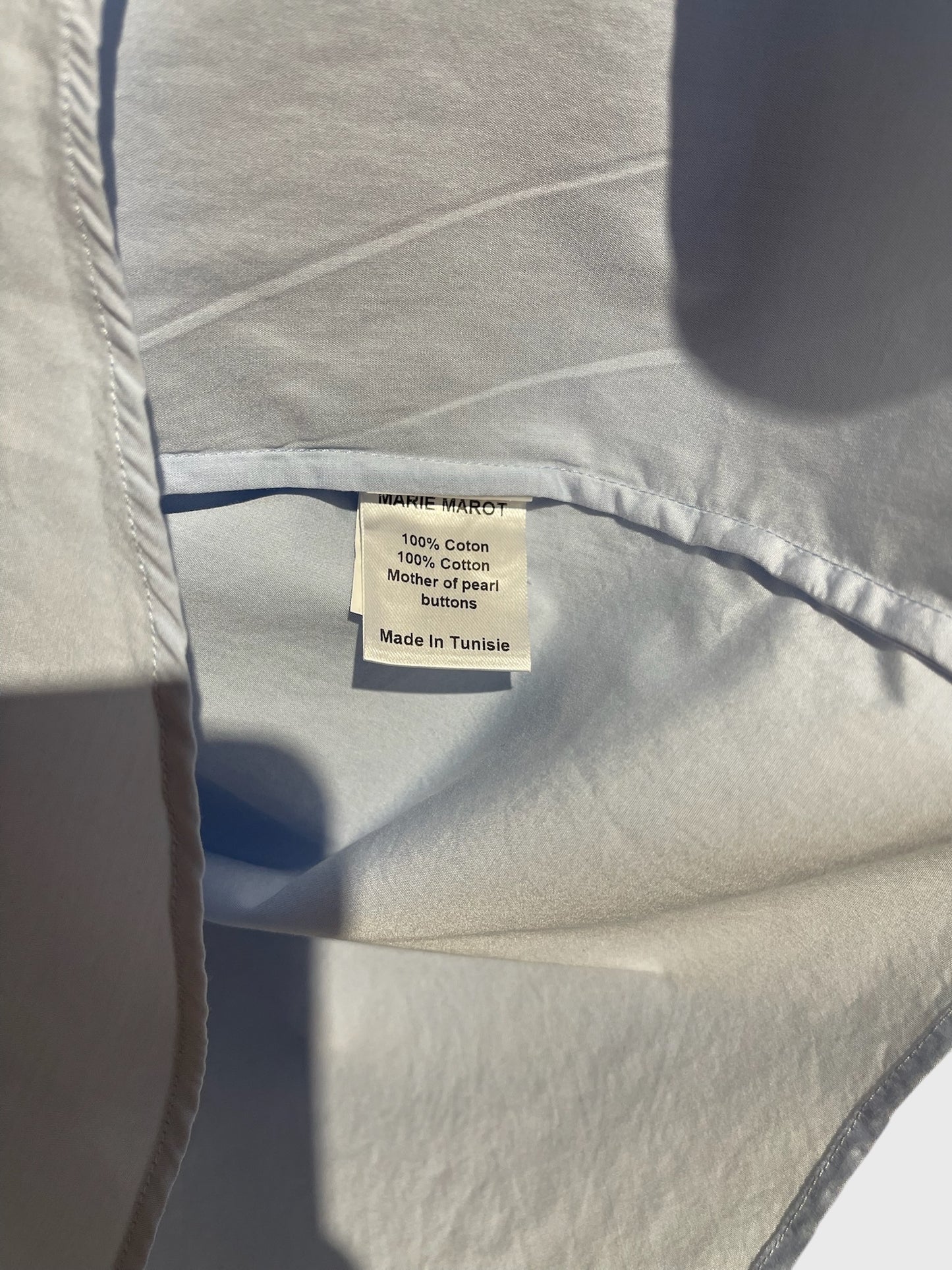 Chemise Marie Marot bleu T.XL