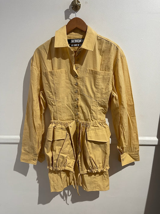 Robe Jacquemus jaune T.38
