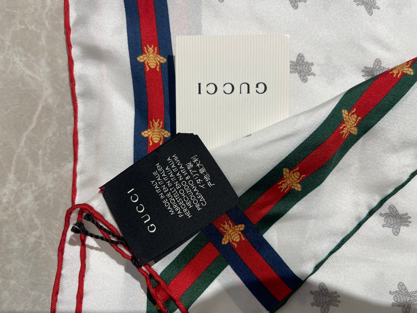 Foulard Gucci blanc