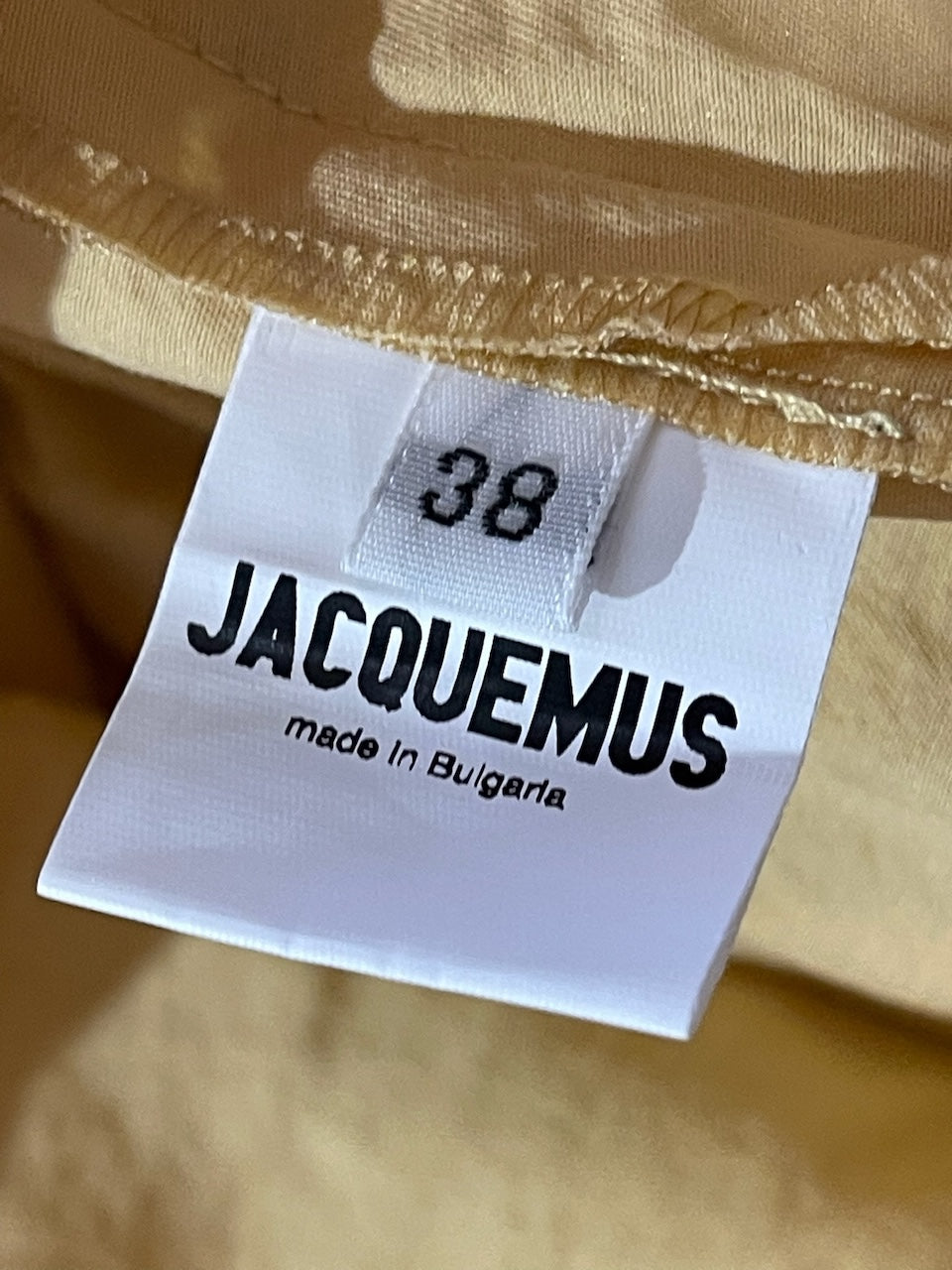 Robe Jacquemus jaune T.38