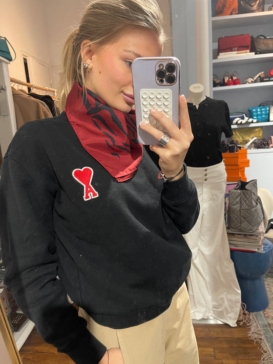 Foulard Saint Laurent rouge