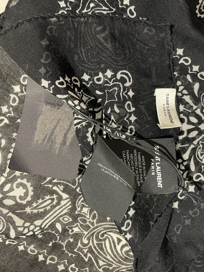 Foulard Saint Laurent noir