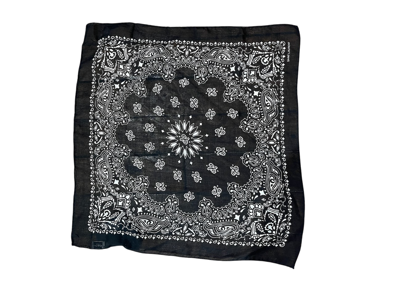 Foulard Saint Laurent noir