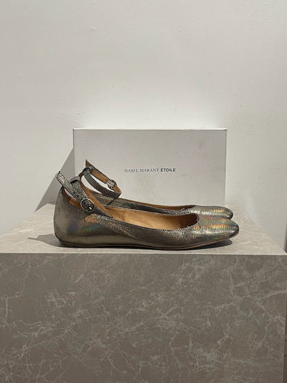 Ballerines Isabel Marant argentées T.38