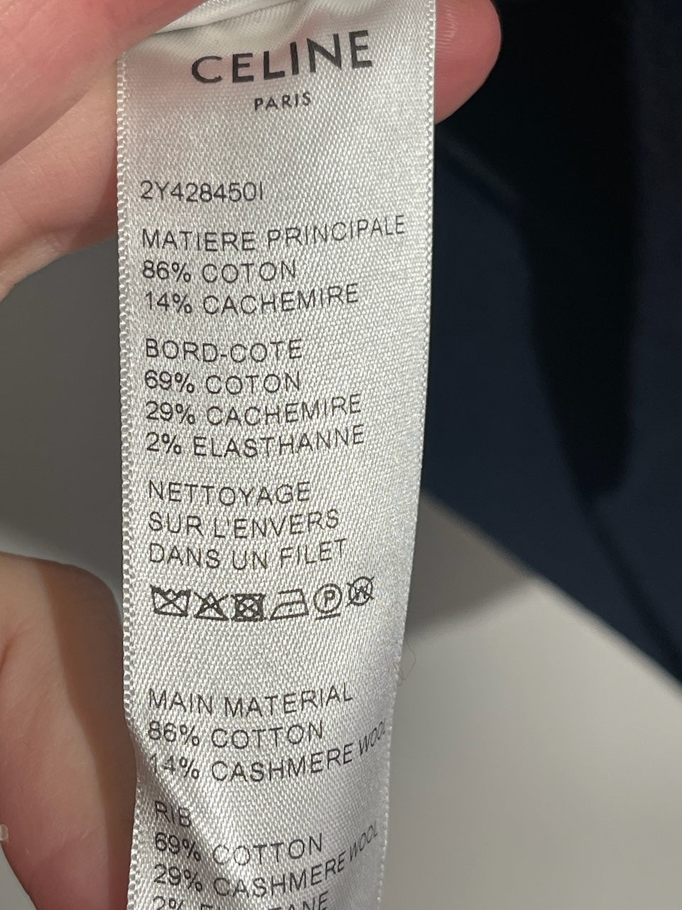 Sweat Celine bleu marine T.M