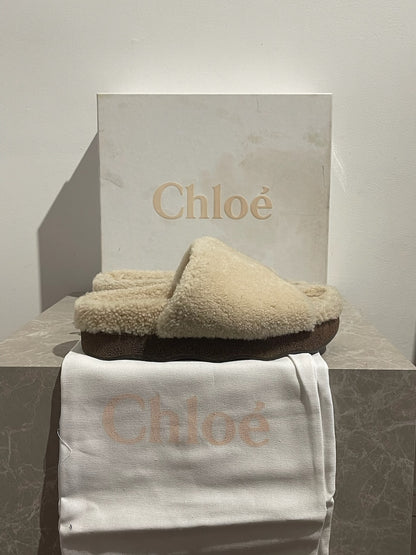 Mules Chloé beige T.37
