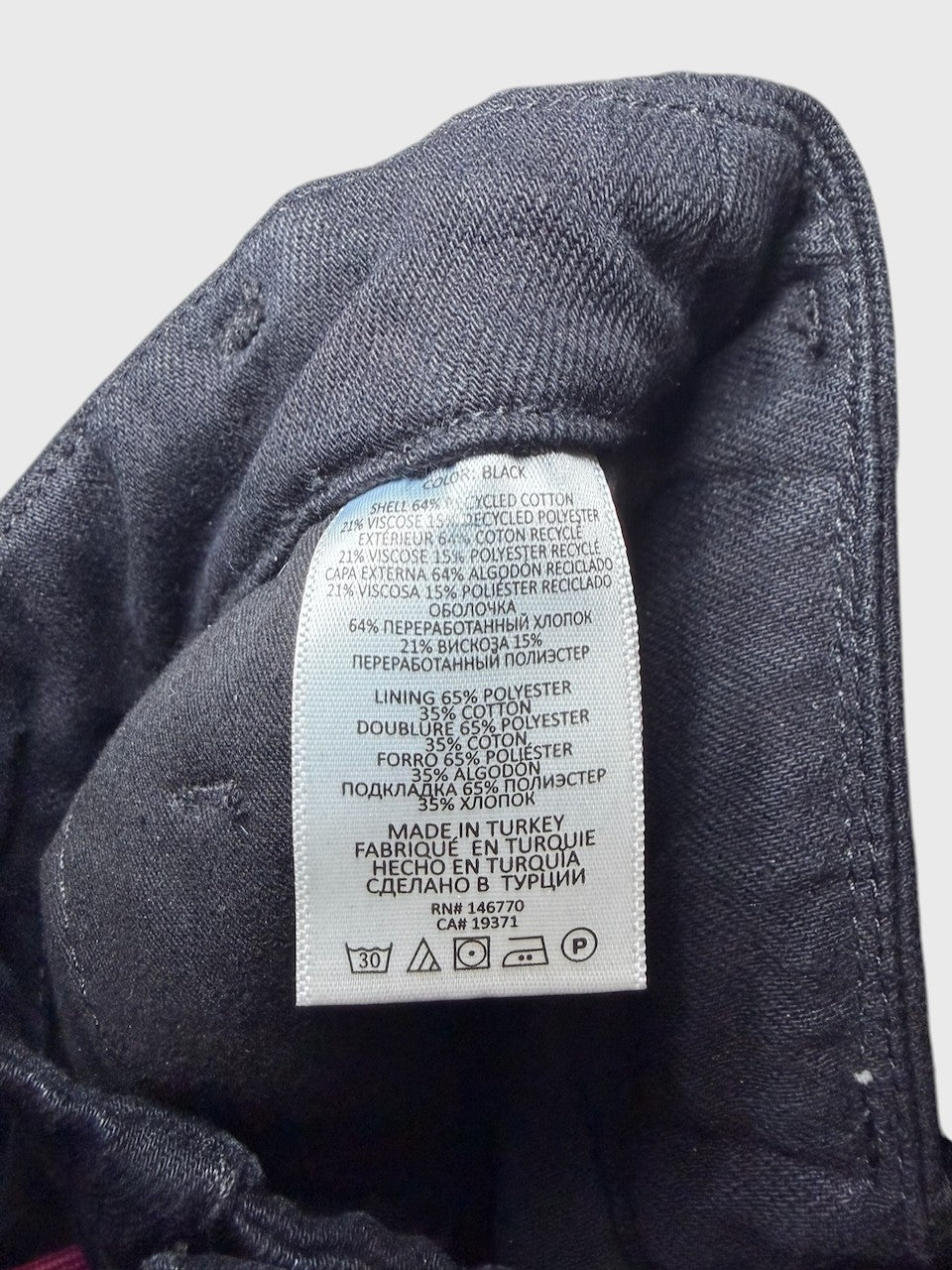 Pantalon Re/done noir T.28