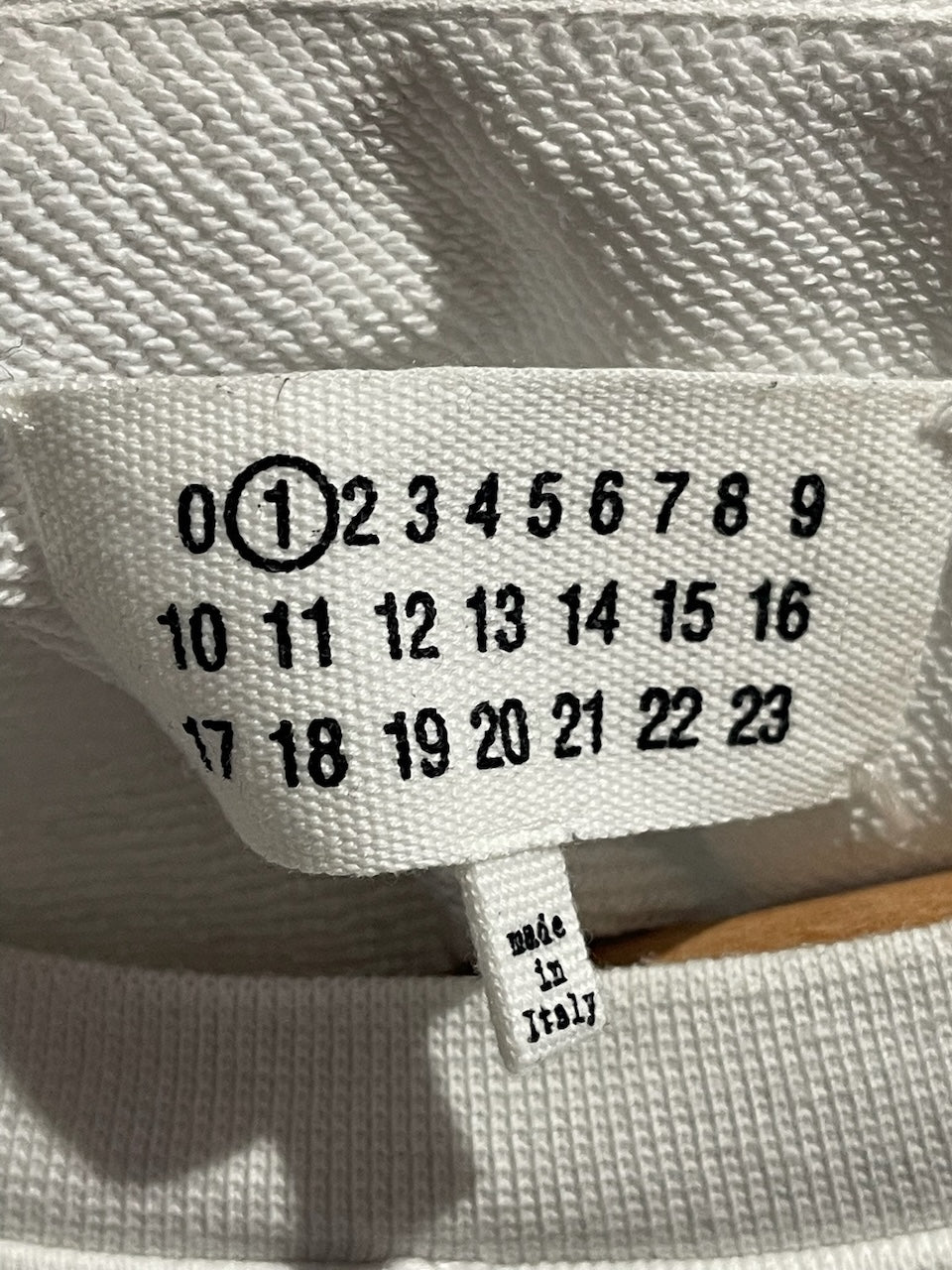 Sweat Maison Margiela blanc T.XS