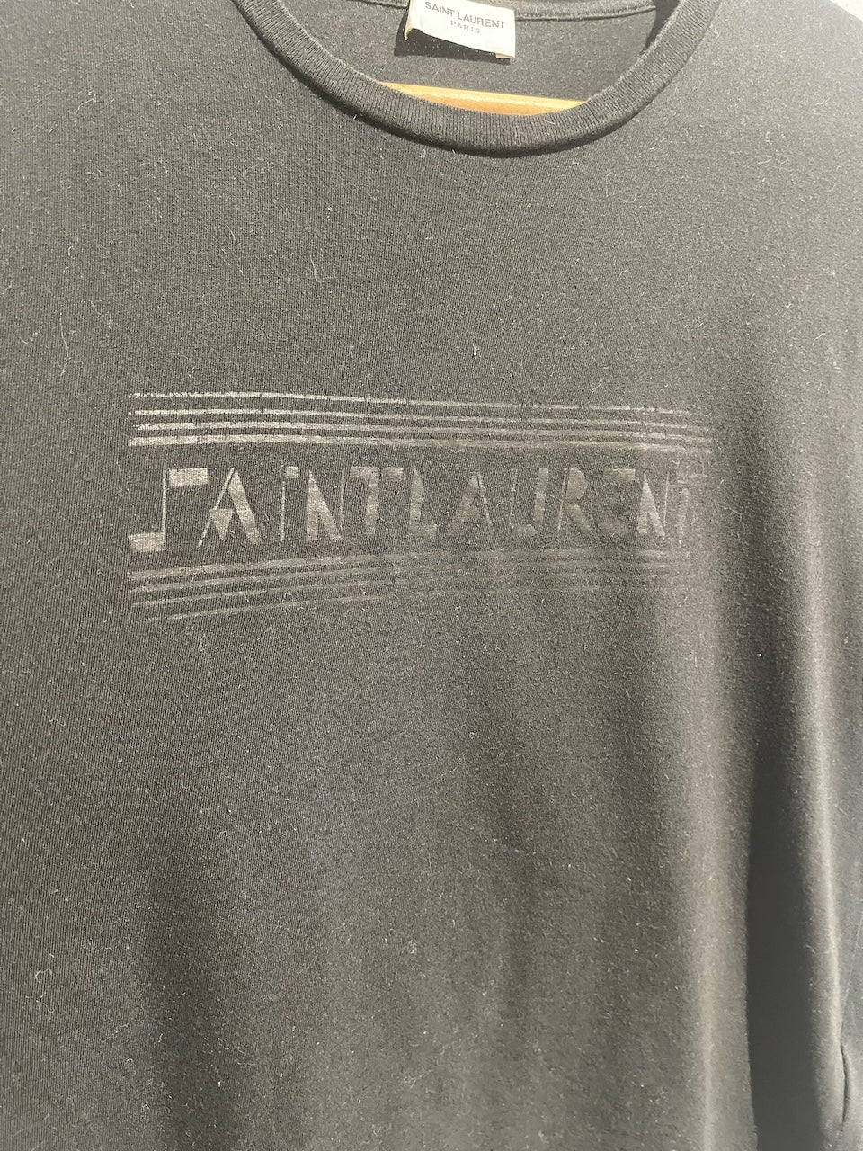 T-shirt Saint Laurent noir T.XS